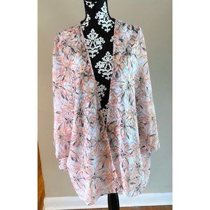 CJ Banks Floral Kimono 1x/2X